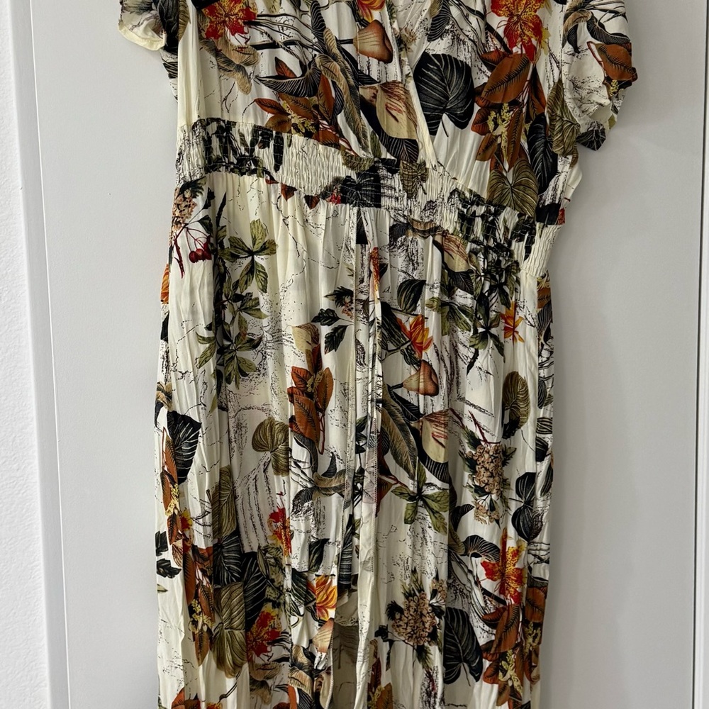 Autumn Floral Maxi Dress